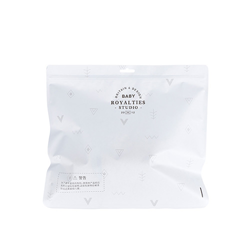 White Transparent Three Side Seal Bag 