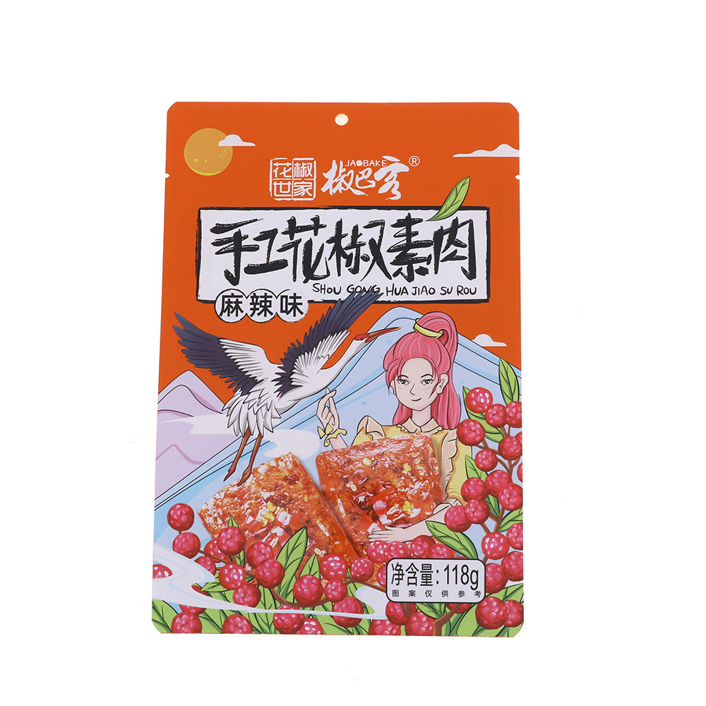 Stand Up Pouch For Handmade Sichuan pepper vegetarian meat